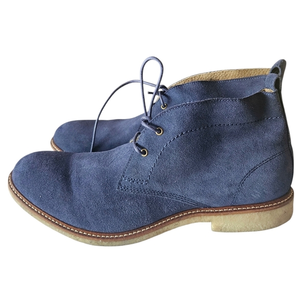 Banana Republic Blue Suede Leather Chukka Boot Shoes Sz.10.5 main image 6